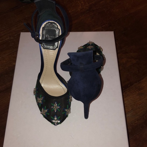 Dior suede mesh heels - Picture 2 of 3